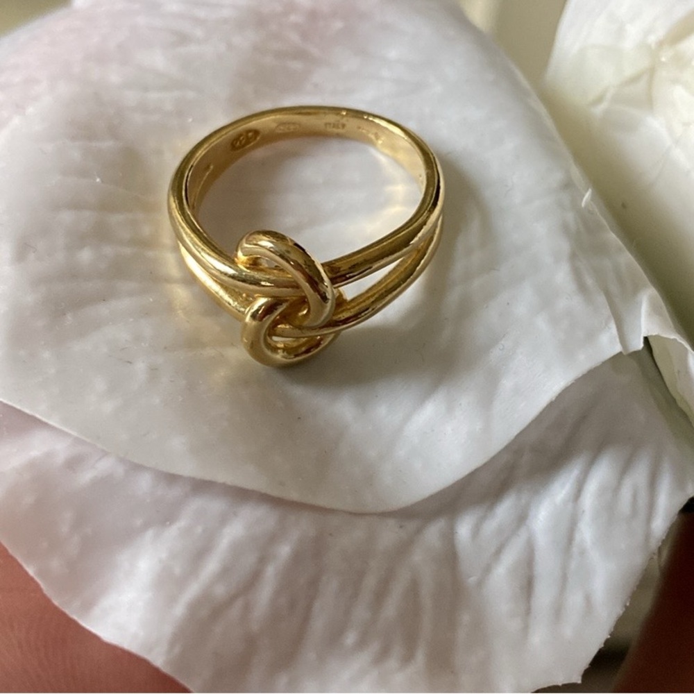 Gold Loop Ring - image 3